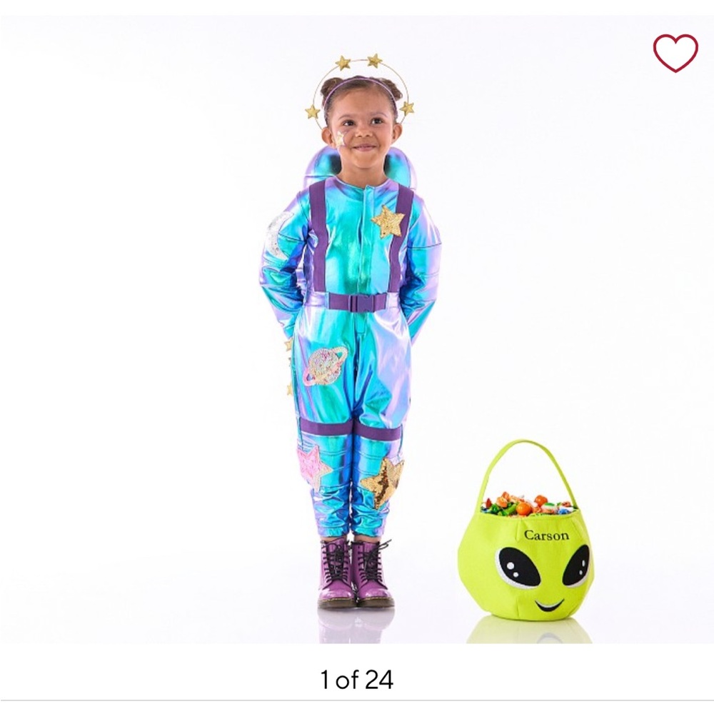 Pottery Barn Kids Light-Up Cosmic Sparkle Astronaut Costume